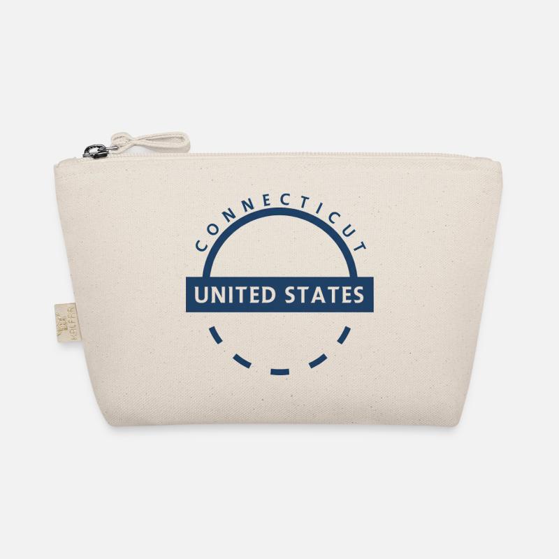 Connecticut State Emblem Organic Pouch