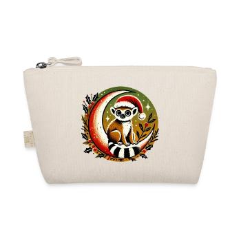 Santa Lemur on Moon - Organic Pouch - nature - Front