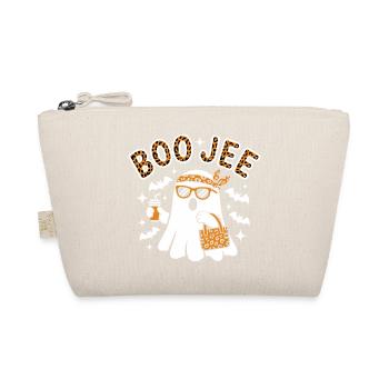 Leopard Ghost Halloween Chic - Organic Pouch - nature - Front