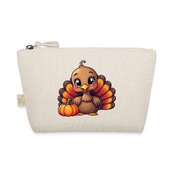 Thanksgiving Truthahn Baby - Bio-Täschchen - Natur - Vorne
