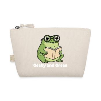 Lecture de grenouille verte geek - Trousse biologique - nature - Devant