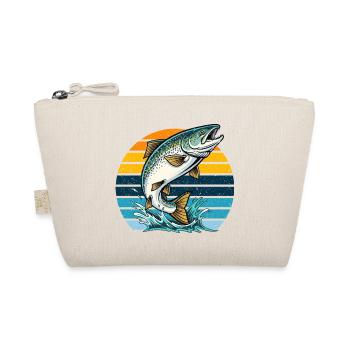 Pêche au saumon Pêche Pêcheur Rétro Vintage Nature - Trousse biologique - nature - Devant