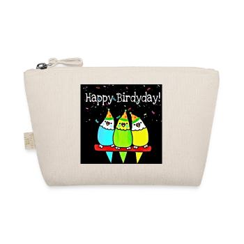 Trois oiseaux d’anniversaire colorés - Trousse biologique - nature - Devant