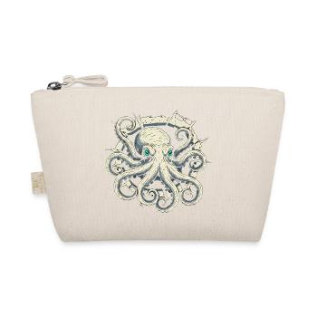 Octopus peeking out of crack - octopus tentacle - Organic Pouch - nature - Front
