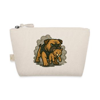 Guard Dog and Cat Duo - Organic Pouch - nature - Front