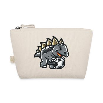 Stegosaurus Cartoon Football - Organic Pouch - nature - Front