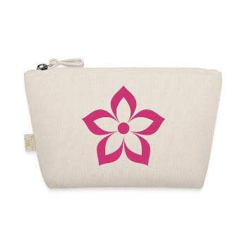 Fleurs magenta, roses - Trousse biologique - nature - Devant