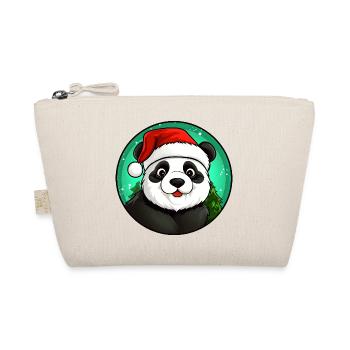 Panda Santa Claus - Trousse biologique - nature - Devant