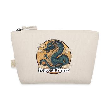 Peace in Power Dragon - Organic Pouch - nature - Front