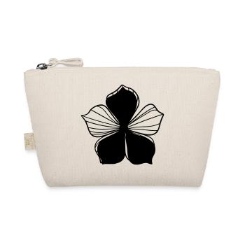 Clear Graphic Floral Design - Blossom Graphic - Organic Pouch - nature - Front