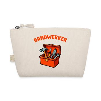 Handwerker Werkzeugkasten Motiv - Bio-Täschchen - Natur - Vorne