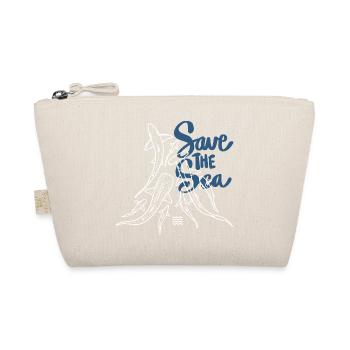 Save The Ocean Line Art  - Organic Pouch - nature - Front