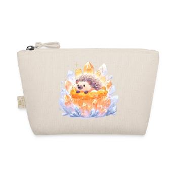 Crystal hedgehog in cupcake - Organic Pouch - nature - Front