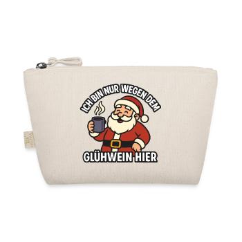 Mulled Wine Santa – Funny Christmas Motif for Glüh - Organic Pouch - nature - Front