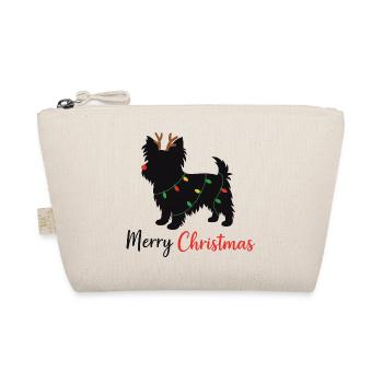 Yorkshire Terrier Weihnachten Winter Tiere Hunde - Bio-Täschchen - Natur - Vorne