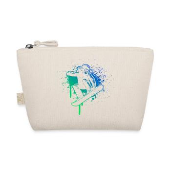 Snowboard motif that works immediately - Organic Pouch - nature - Front