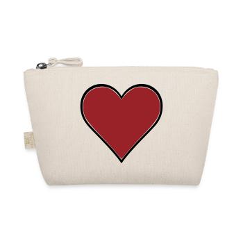 Red Heart Comic Thick Contour Vector - Organic Pouch - nature - Front