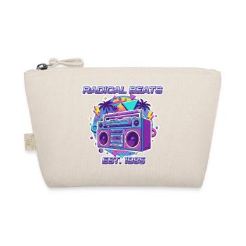 Radical Beats – Design rétro de boombox des années 80 - Trousse biologique - nature - Devant