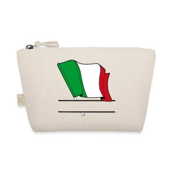 Italienische Flagge – Namensraum - Bio-Täschchen - Natur - Vorne