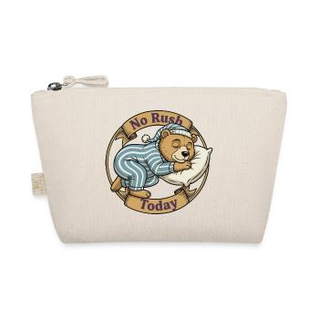 No stress today – Bear in pajamas - Organic Pouch - nature - Front