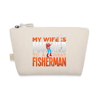 Angler Fisherman Petri Disciple Saying Fishing Funny - Organic Pouch - nature - Front