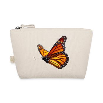 Monarchfalter im Flug Natur Design - Bio-Täschchen - Natur - Vorne