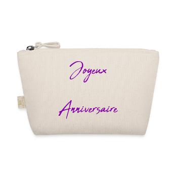 VALENTINE'S DAY. HAPPY BIRTHDAY - Organic Pouch - nature - Front