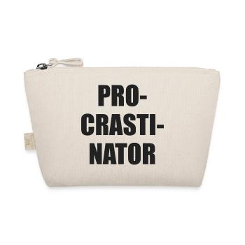 Procrastinator Typo Block - Organic Pouch - nature - Front