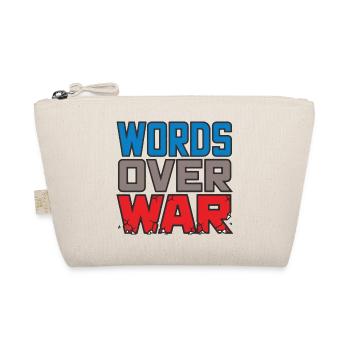 WORDS OVER WAR #2 - let's talk - Organic Pouch - nature - Front