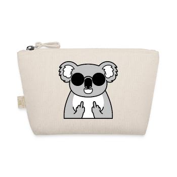 Koala Punk: Middle Finger Attitude - Organic Pouch - nature - Front