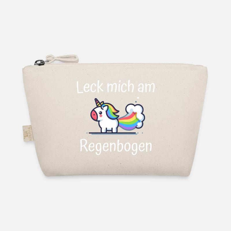 Lick Me At Rainbow Unicorn Saying Organic Pouch