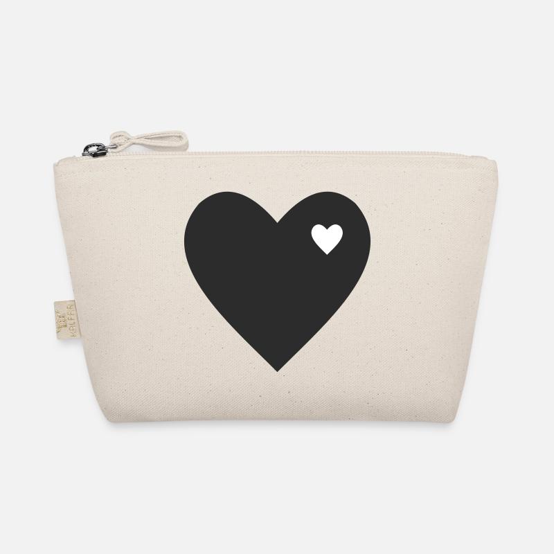 Minimalist heart with accent Organic Pouch