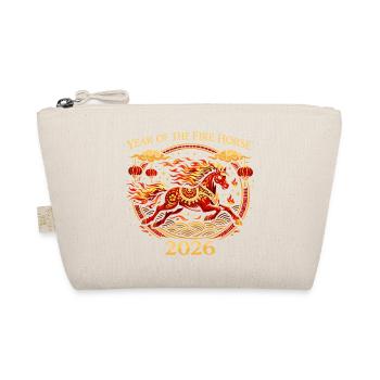Fire Horse 2026 T-Shirt | Chinese New Year Ste - Organic Pouch - nature - Front