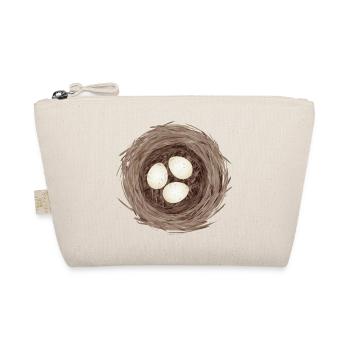 Nid d’oiseau avec trois œufs – illustration naturelle - Trousse biologique - nature - Devant