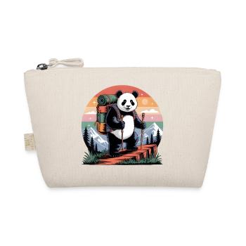 Wandering Panda – Outdoor & Mountain Adventure - Organic Pouch - nature - Front