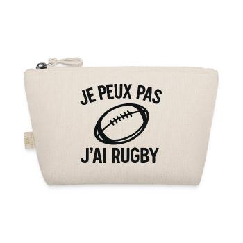Je peux pas j'ai rugby - Trousse biologique - nature - Devant