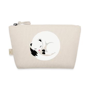 Cute sleeping ermine minimalist style - Organic Pouch - nature - Front