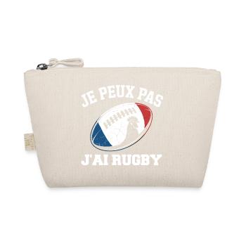 Ich kann nicht, ich habe Rugby. - Bio-Täschchen - Natur - Vorne