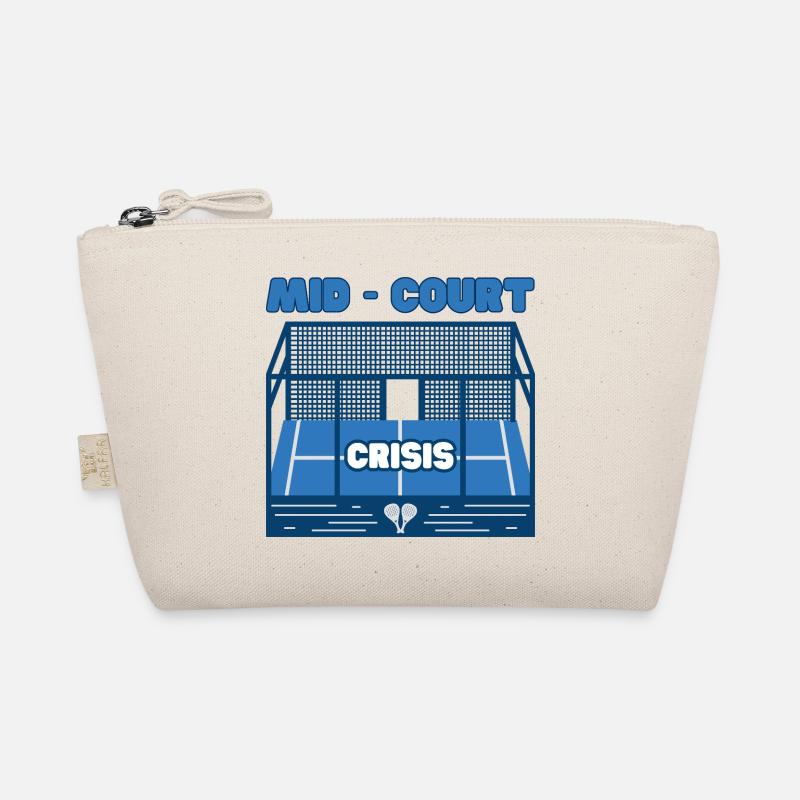 Padel-Mittelfeldkrise – Lustiges Padel-Geschenk - Bio-Täschchen - Natur