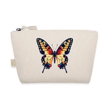 Beautiful Colorful Butterfly Spring Motif - Organic Pouch - nature - Front