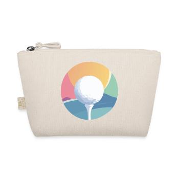 Balle de golf dans un motif discret de golf coloré coloré - Trousse biologique - nature - Devant