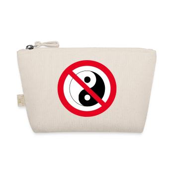 Forbidden Yin Yang: anti-balance symbol - Organic Pouch - nature - Front