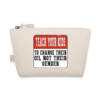 Teach your Kids - Anti Gender - Organic Pouch - nature - Front