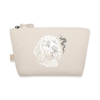 Smoking Goldendoodle: Funny Dog Meme Desig - Organic Pouch - nature - Front