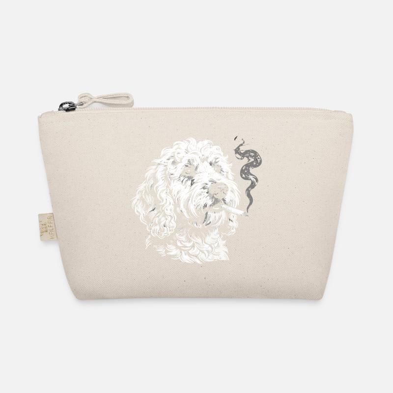 Smoking Goldendoodle: Funny Dog Meme Desig Organic Pouch