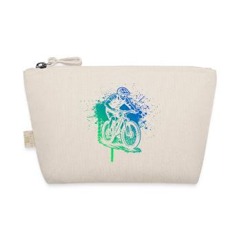 Clear mountain bike motif for every day - Organic Pouch - nature - Front