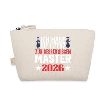 Master Abschluss Promotion Sponsion 2026 - Bio-Täschchen - Natur - Vorne