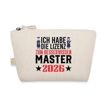 Master 2026 Abschluss Promotion Sponsion - Bio-Täschchen - Natur - Vorne
