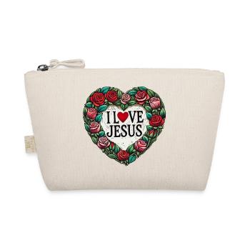 J’aime Jésus, Cœur Floral - Trousse biologique - nature - Devant