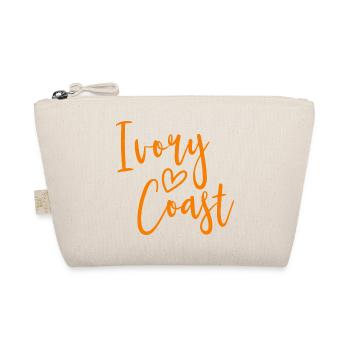 Ivory Coast Heart Women's Love Ivory Coast - Organic Pouch - nature - Front